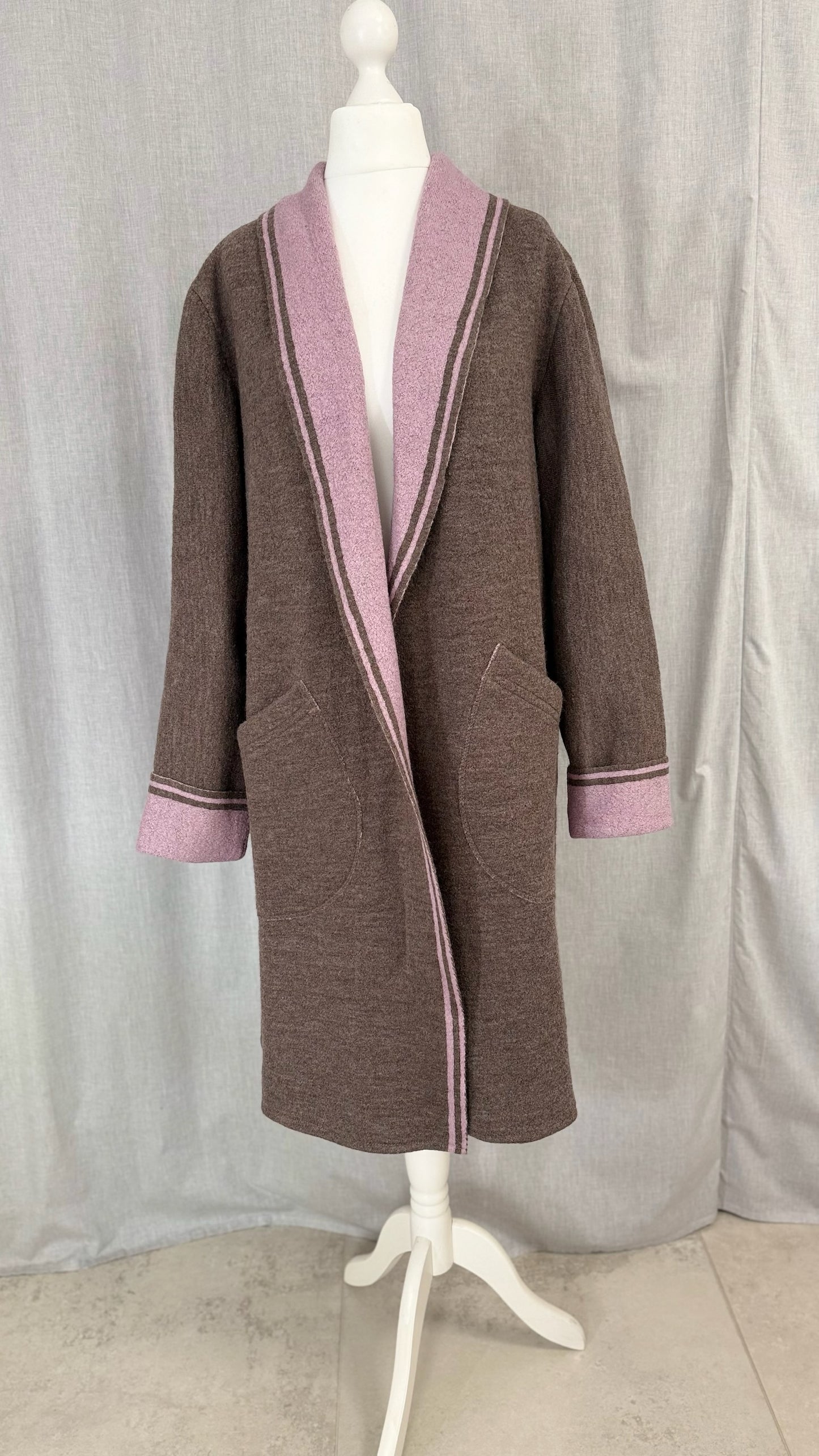 Mantel Gehrock braun/rosa