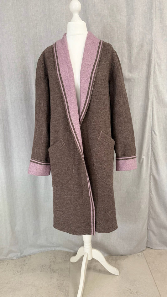 Mantel Gehrock braun/rosa