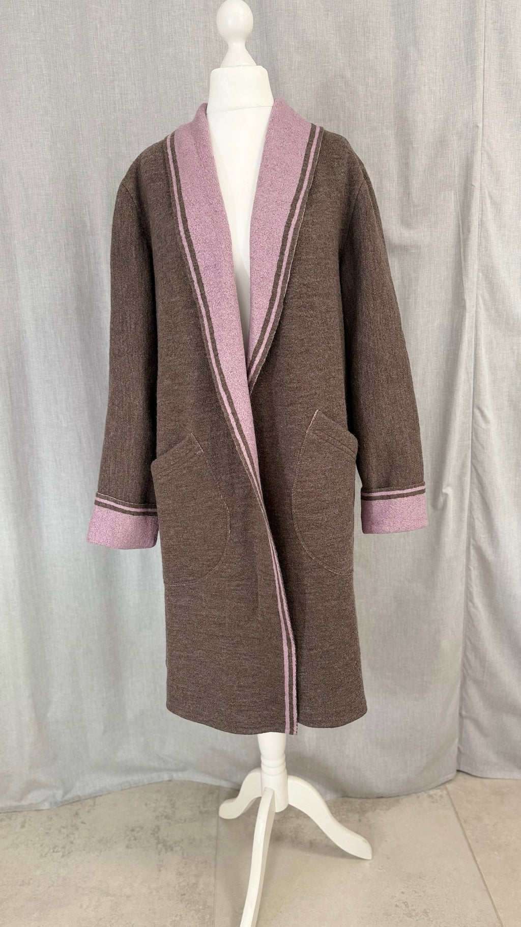 Mantel Gehrock braun/rosa