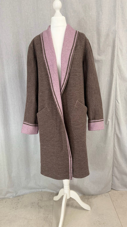 Mantel Gehrock braun/rosa