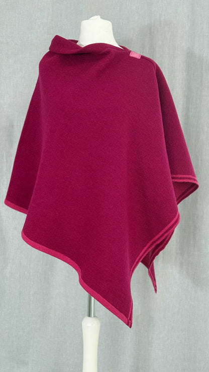 Poncho Brombeere (dunkel)
