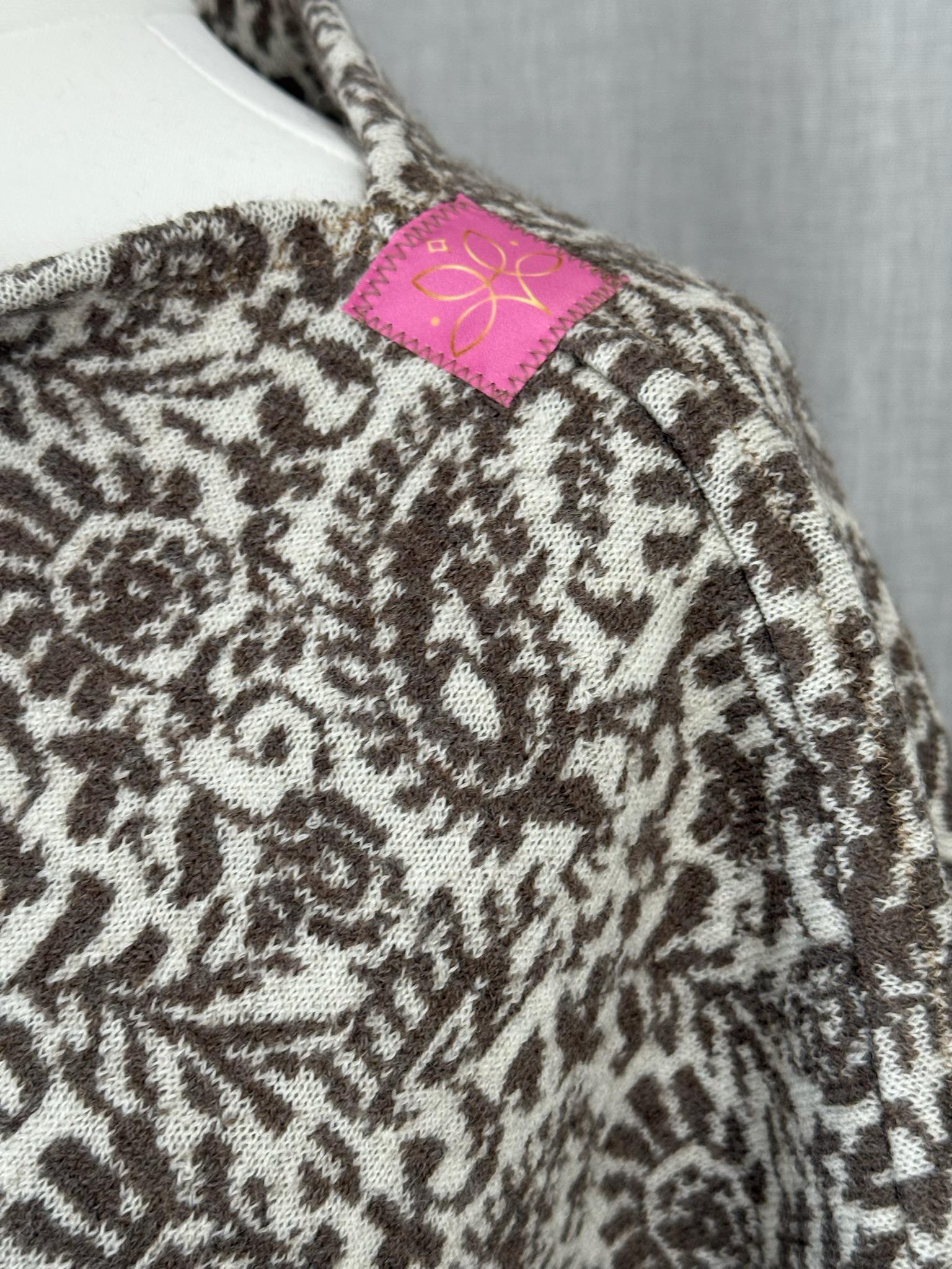 Poncho in Beige Natur