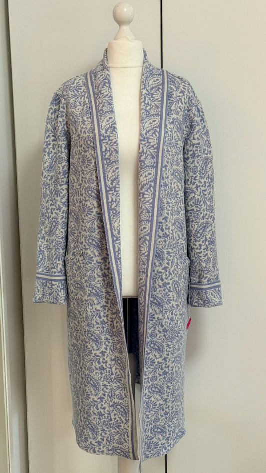 Mantel beige/fliederblau (Jeans)